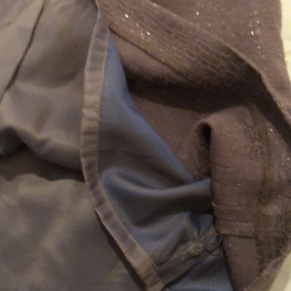 Ann Taylor loft brown shimmery skirt. EUC! - Picture 6 of 9